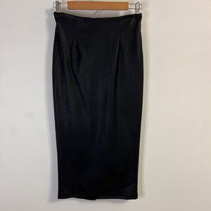 ASOS Faux Leather Midi Skirt Size 2